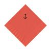 100 2-Ply Cocktail Personalized Napkins with Anchor Logo view 1