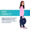 Bouncyband Portable Wiggle Seat Sensory Cushion, Blue  On-The-Go 13 Rocking & Wiggle Seat Cushion to Improve Focus & Attention  Ideal Sensory Cushion for School or Home on Chairs, Benches, Floors view 3
