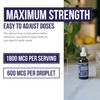 Nascent Iodine Supplement 400 Servings, Glass Bottle, Vegan, 1800 mcg - 600 mcg per Drop - Pure, Clear Color - Supports Thyroid Health, Energy, Immunity & Metabolism (2 oz.) view 3