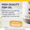 Metagenics OmegaGenics Fish Oil Neuro 1000 mg Omega Supplement for Brain Health & Function* - 750 mg DHA & 250 mg EPA - with No Fishy Taste - Sustainably Sourced - Non-GMO & Gluten-Free - 60 Softgels view 3