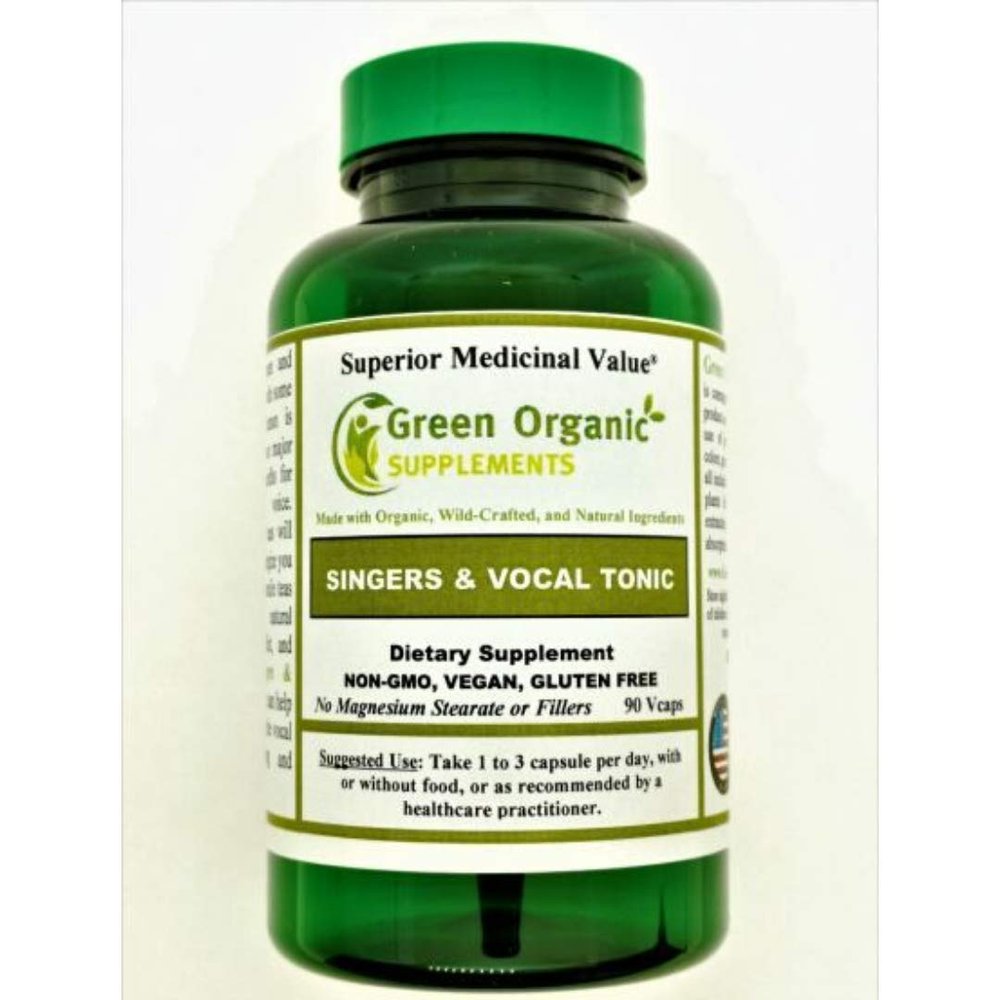 Green Organic Supplements Singers & Vocal Tonic (Pack of 1)