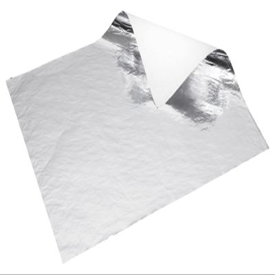 [5000 PACK] Insulated Foil Sandwich Wrap 10 x 14 inches - Cushion Foil Wrap, Plain Silver, Aluminum Foil Wrap, Honeycomb Wrap Sheets for Sandwiches, Deli Square, Burger Wrap, To go, Restaurants, BBQ