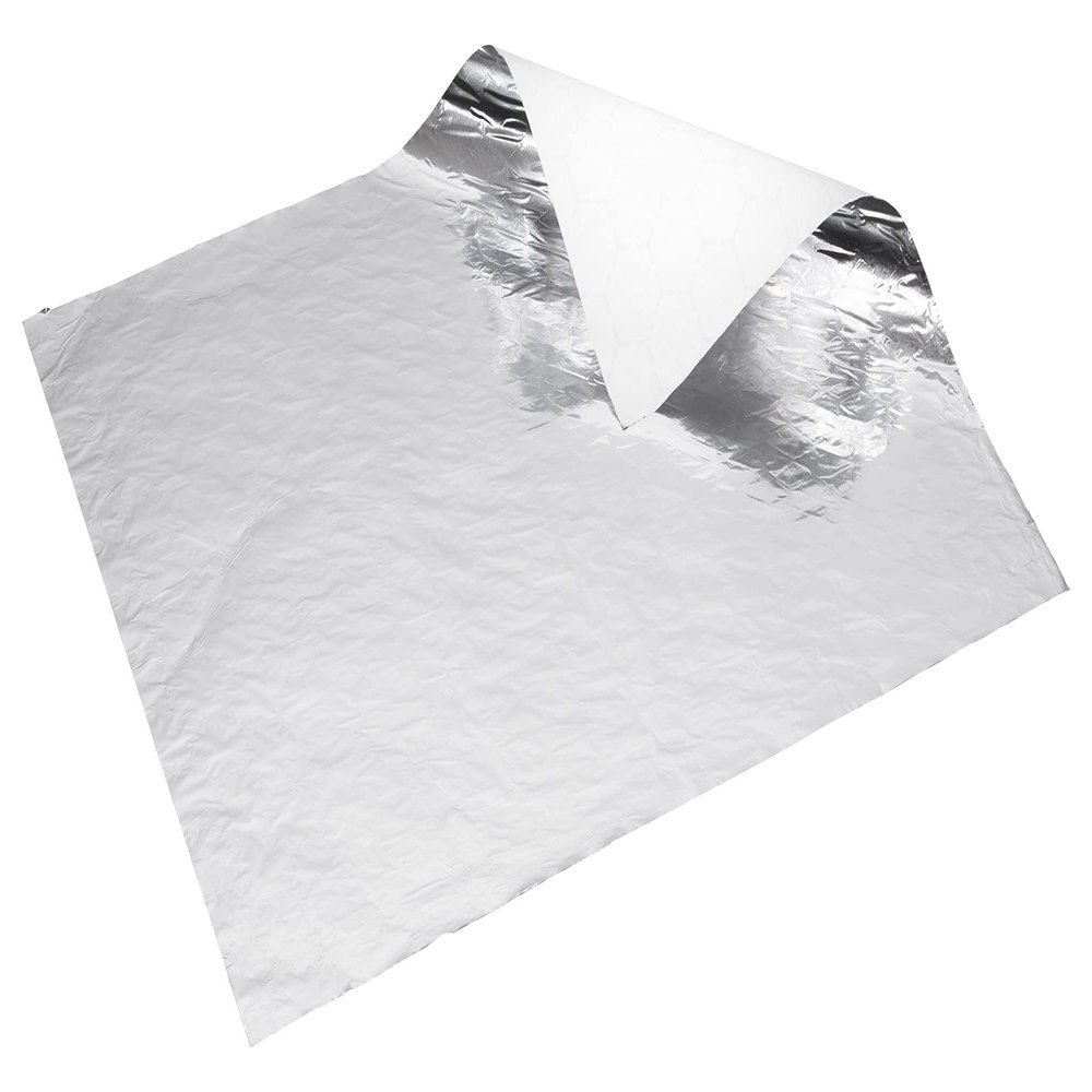 [5000 PACK] Insulated Foil Sandwich Wrap 10 x 14 inches - Cushion Foil Wrap, Plain Silver, Aluminum Foil Wrap, Honeycomb Wrap Sheets for Sandwiches, Deli Square, Burger Wrap, To go, Restaurants, BBQ