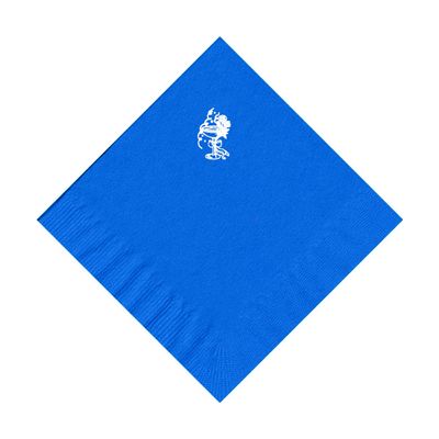 100 2-Ply Cocktail Personalized Napkins with Celebration Cup Logo