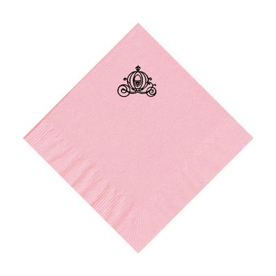 100 2-Ply Cocktail Personalized Napkins with Carrige Logo