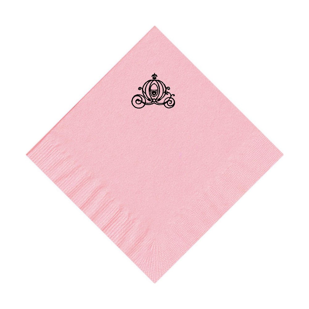 100 2-Ply Cocktail Personalized Napkins with Carrige Logo