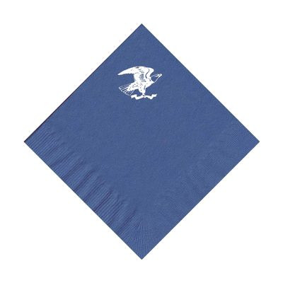 100 2-Ply Cocktail Personalized Napkins with Eagle Logo