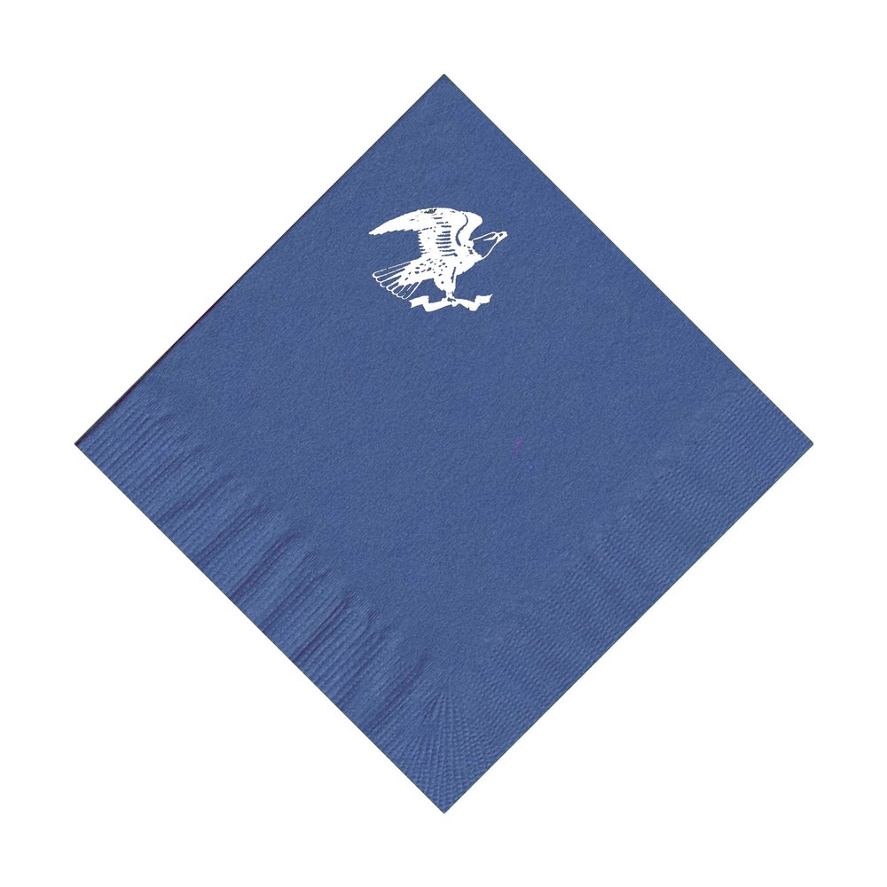 100 2-Ply Cocktail Personalized Napkins with Eagle Logo