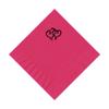 100 2-Ply Cocktail Personalized Napkins with Double Hearts Logo view 1