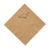 100 2-Ply Cocktail Personalized Napkins with Dinosaur Logo view 1