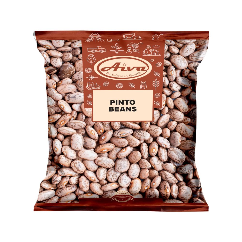 Aiva Pinto Beans 4 lbs Bulk Bag | Premium Quality Dried Beans for Cooking, Soups, Stews, and Meal Prep