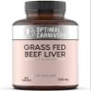 Optimal Carnivore Grass Fed Beef Liver Capsules, Freeze Dried in Convenient Pills, 180 Capsules, Desiccated Supplement view 1