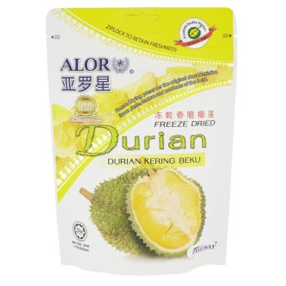 ALOR Freeze Dried Durian 50g (Durian, 6 Packs)
