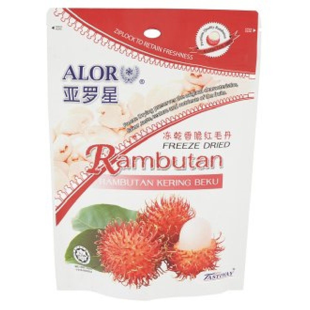 ALOR Freeze Dried Durian 50g (Rambutan, 3 Packs)