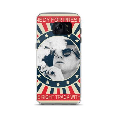 Cigar Smoker Cigar Lover JFK Gifts Black and White Photo Samsung Case