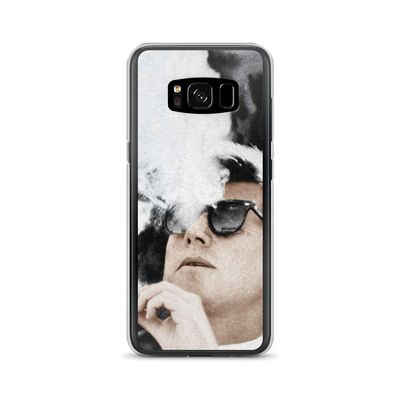 Cigar Smoker Cigar Lover JFK Gifts Black and White Photo Tees Samsung Case