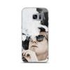 Cigar Smoker Cigar Lover JFK Gifts Black and White Photo Tees Samsung Case view 1