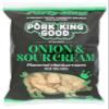Pork King Good Onion & Sour Cream Pork Rinds 7 OZ FAMILY SIZE (Chicharrones - Keto Snacks) view 1