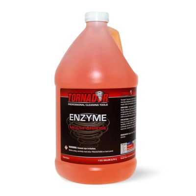 Tornador TC-Enzyme Multi-Purpose Cleaner  1 Gallon | Enzyme Interior Cleaner for Carpet, Upholstery, Car Detailing Car Cleaning Gun Solution | Odor Control Concentrate