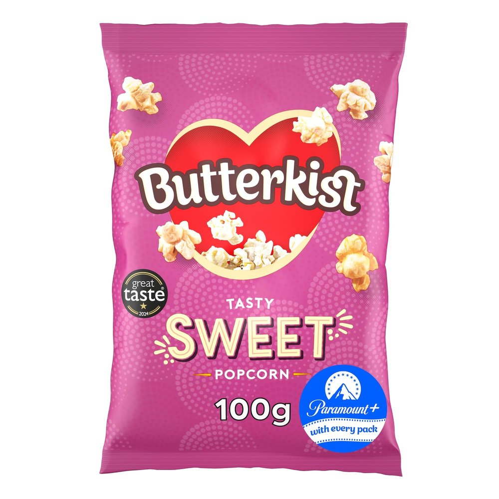 Butterkist Sweet Popcorn - 100g x 8 Bags