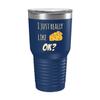 BeeTeeStore Cheese Lover Tumbler - 30oz Blue Stainless Steel Insulated Travel Coffee Cup with Lid - Funny Curd Nerd Gift for Cheesemakers, Dairy Farmers, and Cheesemongers view 1