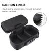 FIREDOG Smell Proof Bag with Lock, Carbon Lined Smell Proof Case Containers for Travel Storage (Black, 8x4x2.75 Inch) view 2