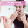 200pcs Double-Head Toothpicks Soft Plastic Oral Care Interdental Floss Cleaners Braces Brush,toothpicks(Pink) view 4