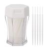 Exceart 200Pcs Plastic Toothpick Double-Head Dental Toothpicks Oral Sticks Interdental Picks Brush Interdental Floss Cleaners for Household (White) view 1