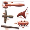 Cozinest Reflexology Traditional Wooden Thai Massager Tools Full Body Foot Stick Hook Back Spa Face Gua Sha Therapy Trigger Point Massage Tool Relieve Shoulder Pain Wood (Set of 5 Full Body Massage) view 3
