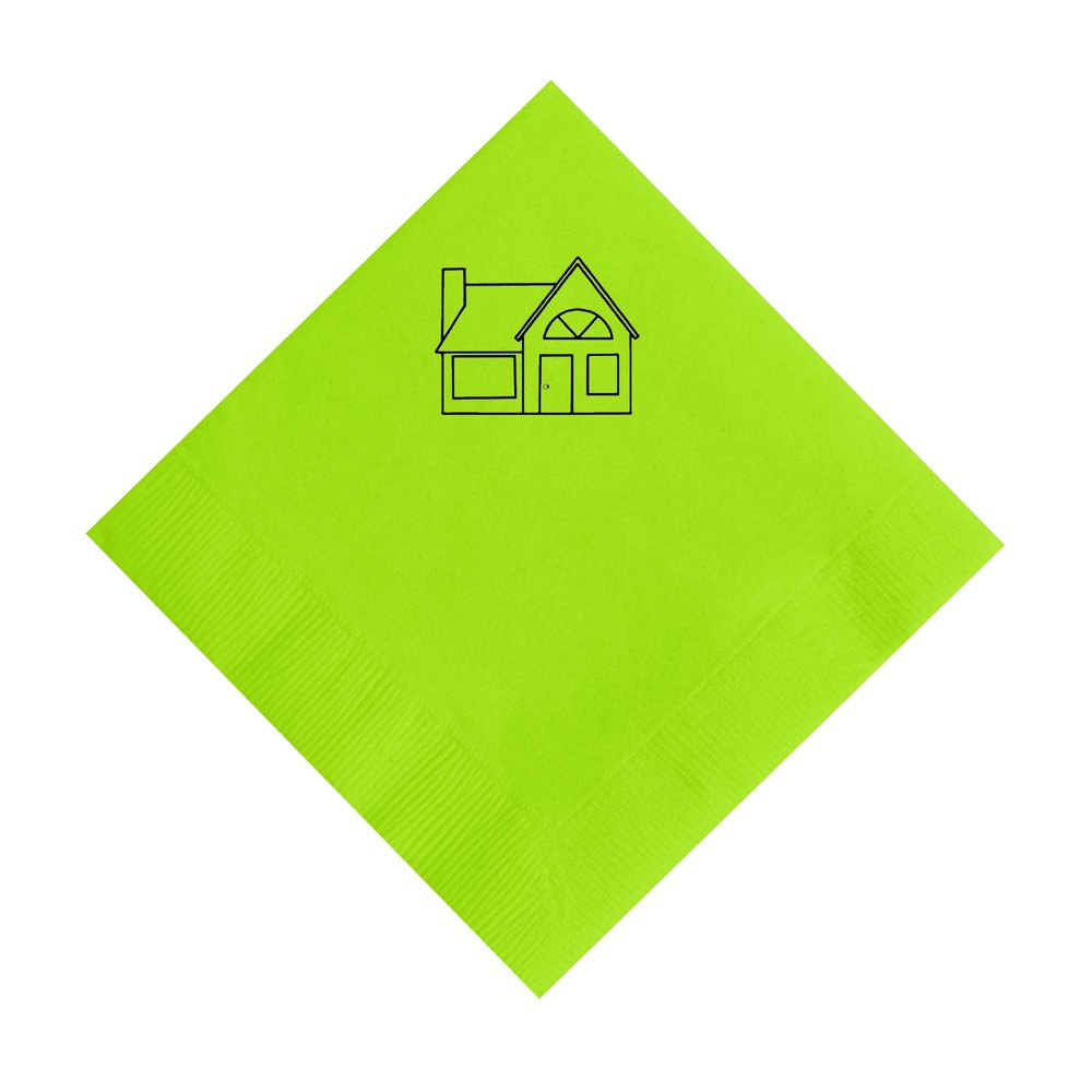 100 2-Ply Cocktail Personalized Napkins with House Logo