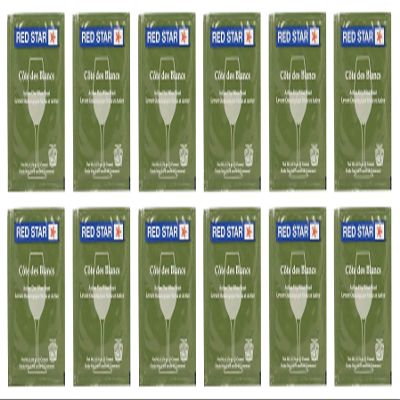 Red Star Cote des Blancs Wine Yeast - Pack of 12 - With North Mountain Supply Freshness Guarantee