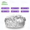 [1000 PACK] Insulated Foil Sandwich Wrap 16 x 14 inches - Cushion Foil Wrap, Plain Silver, Aluminum Foil Wrap, Honeycomb Wrap Sheets for Sandwiches, Deli Square, Burger Wrap, To go, Restaurants, BB view 2
