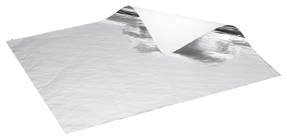 [2000 Pack] Insulated Foil Sandwich Wrap 16 x 14 inches - Plain Silver Honeycomb Aluminum Sheets for Sandwiches, Burgers, and Deli To-Go Meals, Ideal for Restaurants and Food Service