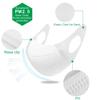 Medi-sky 3D Disposable Mask for Adults, Elastic Cloth Ear Straps Breathable Face Mask Individual Package 50pcs White view 3