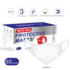 Medi-sky 3D Disposable Mask for Adults, Elastic Cloth Ear Straps Breathable Face Mask Individual Package 50pcs White view 4
