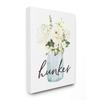 Stupell Industries Hunker Text Spring Floral Bouquet Blue White, Designed by Lettered and Lined Wall Art, 36 x 48, Canvas view 1