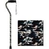 Nova Joy Designer Offset Walking Cane for Seniors - Unisex Adjustable Lightweight Aid with Foam Handle, Wrist Strap and Anti-Rattle Lock - Essential Mobility Support - Camouflage view 1