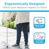 Nova Joy Designer Offset Walking Cane for Seniors - Unisex Adjustable Lightweight Aid with Foam Handle, Wrist Strap and Anti-Rattle Lock - Essential Mobility Support - Butterfly Symphony view 4