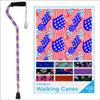 Nova Joy Designer Offset Walking Cane for Seniors - Unisex Adjustable Lightweight Aid with Foam Handle, Wrist Strap and Anti-Rattle Lock - Essential Mobility Support - Stars and Stripes view 1