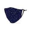 WEDDINGSTAR 3-Ply Kid's Washable Cloth Face Mask Reusable and Adjustable with Filter Pocket - Starry Night view 1