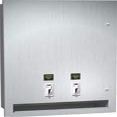ASI 04684-9-25 Napkin/Tampon Vendor, 25 operation - Surface Mounted