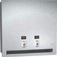 ASI 04684-9-50 Napkin/Tampon Vendor, 50 operation - Surface Mounted
