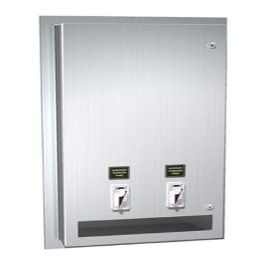ASI 0464-50 Napkin/Tampon Vendor - 50 operation - Recessed