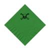 100 2-Ply Cocktail Personalized Napkins with Scull Logo view 1
