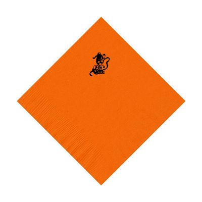 100 2-Ply Cocktail Personalized Napkins with Mask Logo