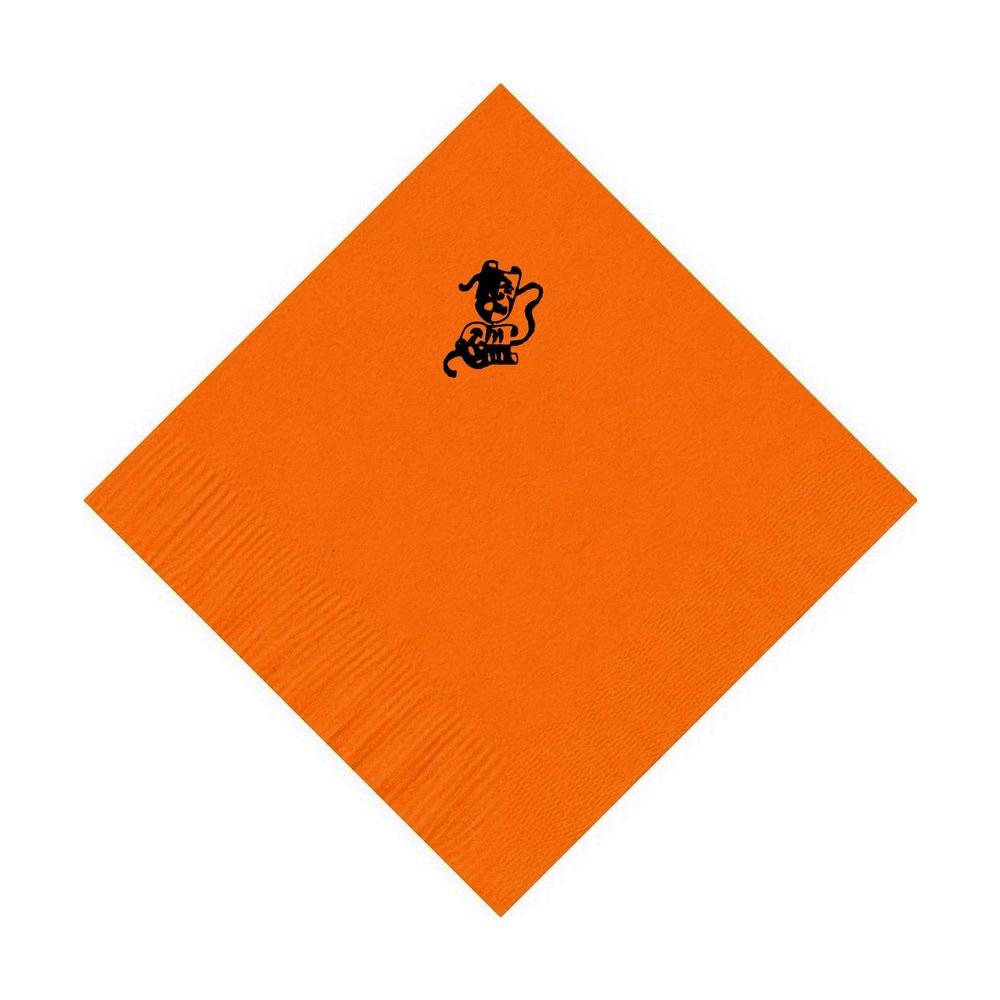 100 2-Ply Cocktail Personalized Napkins with Mask Logo