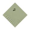 100 2-Ply Cocktail Personalized Napkins with Music Note Logo view 1
