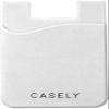 Casely White Silicone Wallet | Holds Up to 4 Cards, Universal Size, Strong Adhesive, Remove and Reuse, Smooth and Flexible view 1