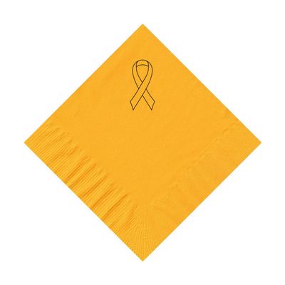 100 2-Ply Cocktail Personalized Napkins with Ribbon Logo