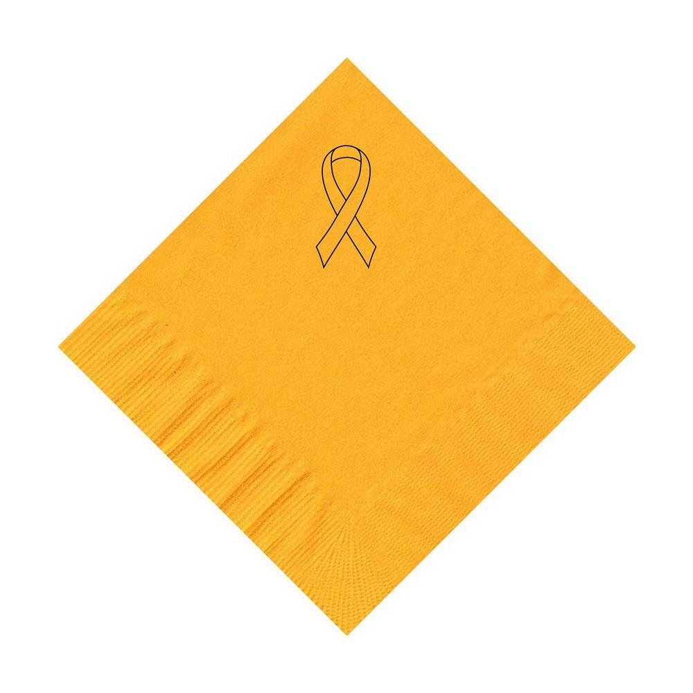 100 2-Ply Cocktail Personalized Napkins with Ribbon Logo